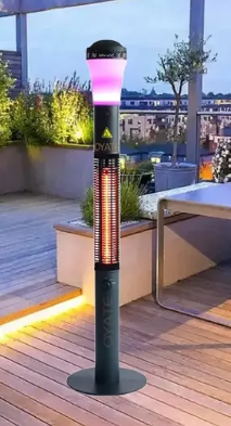 Gold tube infrared heater